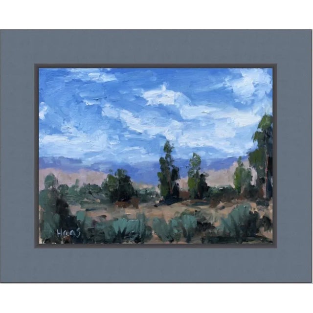Southwest Desert Landscape Oil Painting – Modern Boho Earth Tone Art For Sale - Image 9 of 9