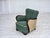 Danish Armchair in Green and Beige Furniture Wool, 1960s For Sale - Image 12 of 18