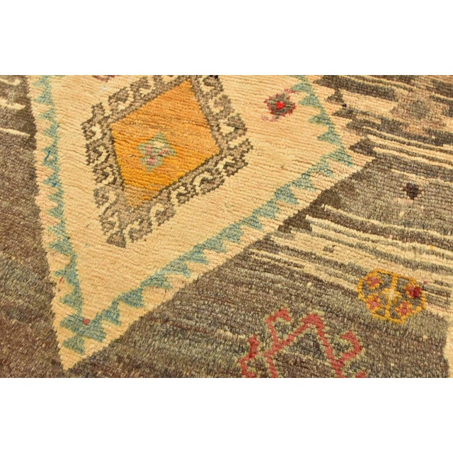 Vintage Tribal Oriental 3’5” X 5’4” Brown Wool Hand-Knotted Area Rug ...