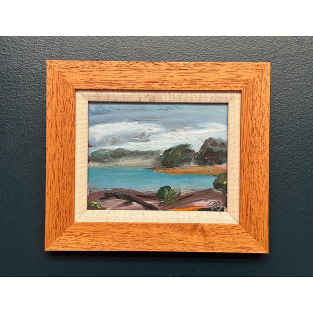 Göran Brunius, Coastal Landscape, 1960s, Oil on Panel, Framed For Sale - Image 15 of 15