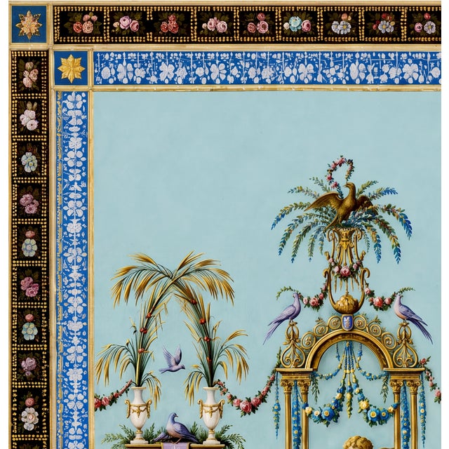 French Atelier Aria Lumae Palais De Versailles Arabesque Neoclassical Overdoor Grand Architectural Board Print For Sale - Image 3 of 14