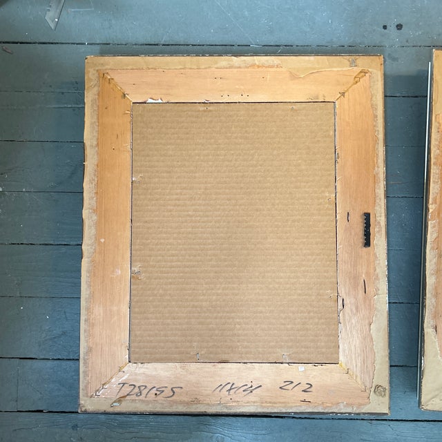 1950’s Two Original Abstract Figures Study Drawings - Set of Two For Sale - Image 4 of 5