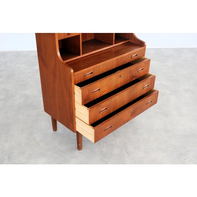 Vintage Danish Secretaire in Teak, 1960s For Sale - Image 9 of 10