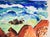 Paper 20th Century California Modernist Seascape in Watercolor on Paper by Lucile Marie Johnston For Sale - Image 7 of 8