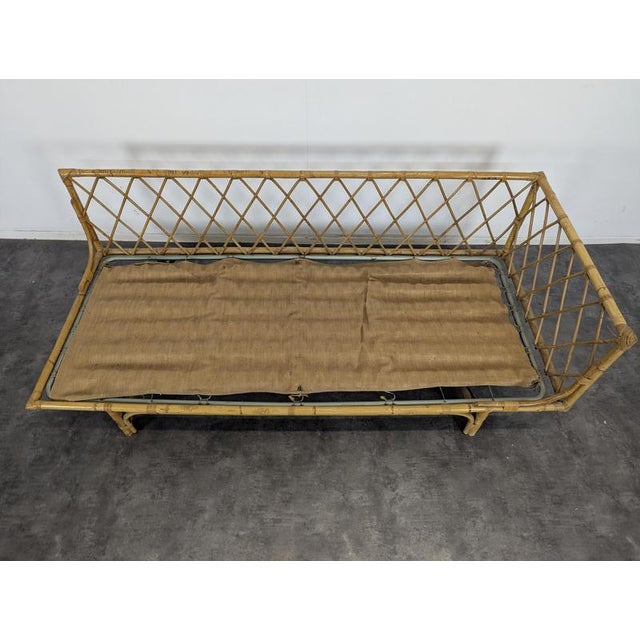 Daybed in Bamboo and Rattan For Sale - Image 5 of 10