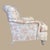 Lounge Chair by Hickory Craft Chair With Orange and Creme Color Damask Fabric For Sale - Image 15 of 18