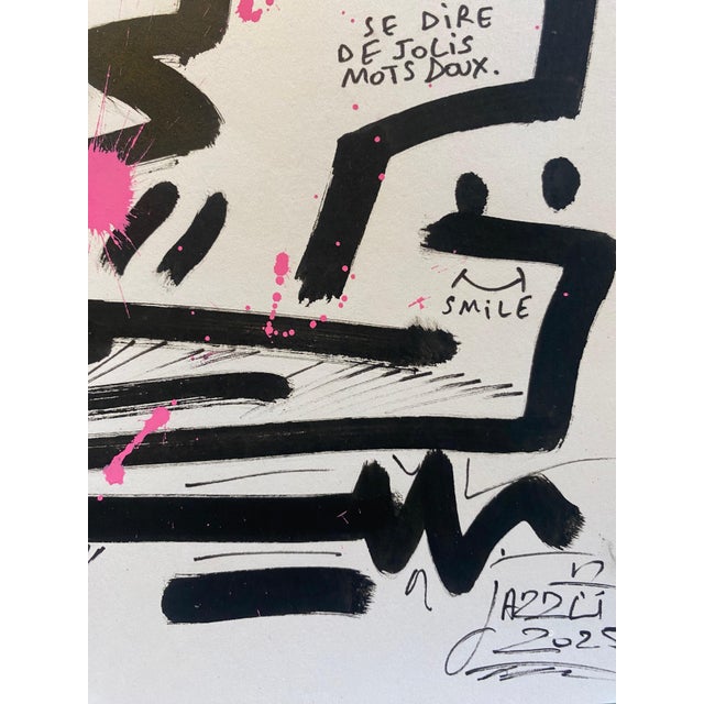 Jazzu, Blowing Joy, 2025, Mixed Media on Paper For Sale - Image 8 of 10