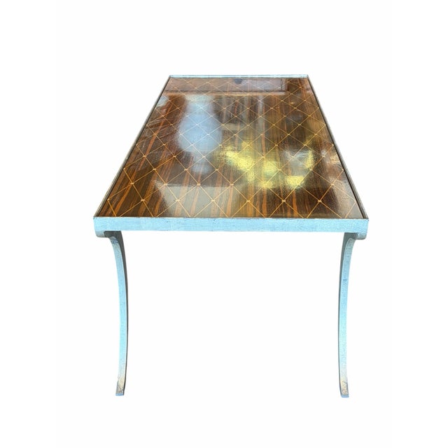 Mid-Century Modern 1990s Dessin Fournir Rateau Coffee Table For Sale - Image 3 of 6