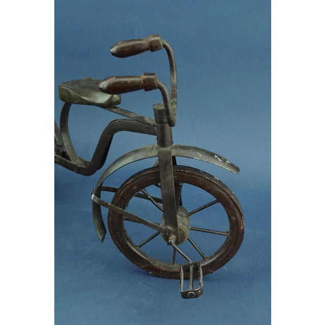 Large 19th Century Handmade Iron and Wicker Sidecar For Sale - Image 11 of 18