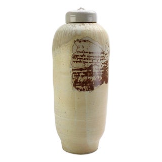 Scroll Jar by Caspi Ceramics Nl For Sale