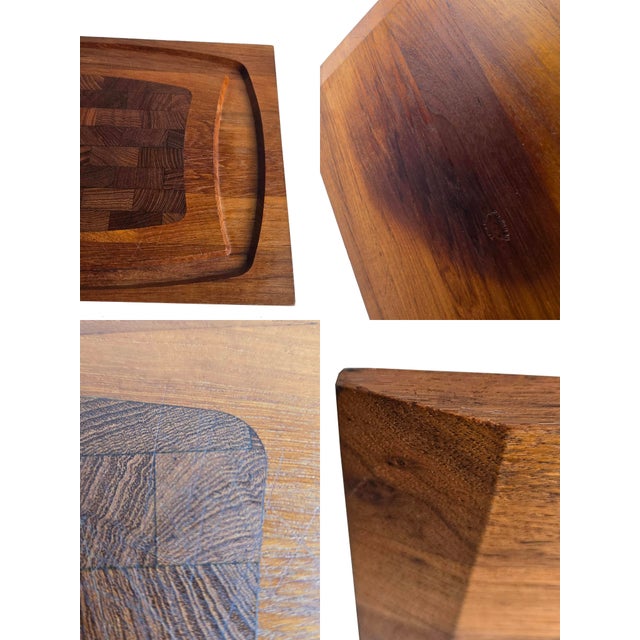 1960s Danish Teak Wood Carving/Charcuterie Board by Esa Denmark For Sale - Image 12 of 16