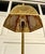 Mid 20th Century Tiered Wood Floor Lamp With Ornate Gold Filigree Shade For Sale - Image 10 of 12