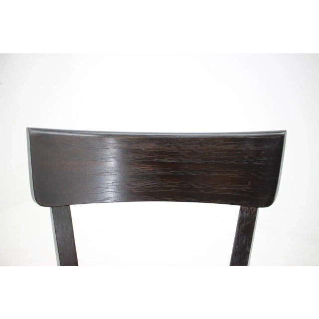 Red Leather Dining Chairs for UP, Czechoslovakia, Set of 4, 1950s For Sale - Image 12 of 13