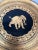 Collection of vintage, early 20th-century decorative wooden plates. Hand-painted lacquerware from Burma, featuring gold...