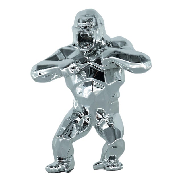 Silver Resin Kong Spirit from Richard Orlinski For Sale