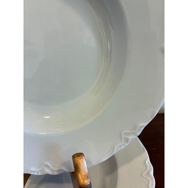 White Mid 20th Century Hutschenreuther Bavaria White Porcelain Soup Bowls - Set of 4 For Sale - Image 8 of 13