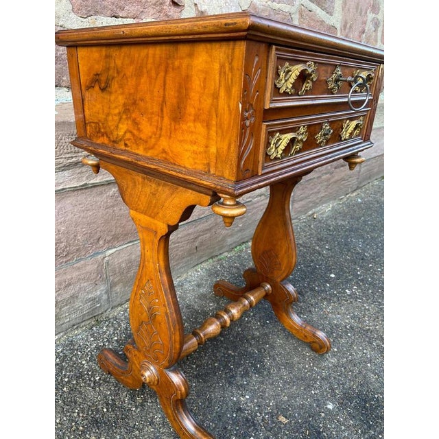 Wood French Louis-Philippe Sewing Cabinet with Drawers, 1890s For Sale - Image 7 of 9