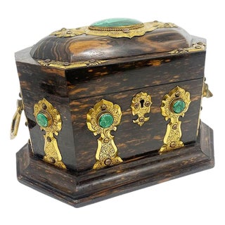 English Tea Caddy by P. & F. Schäfer, London, England, 19th Century For Sale