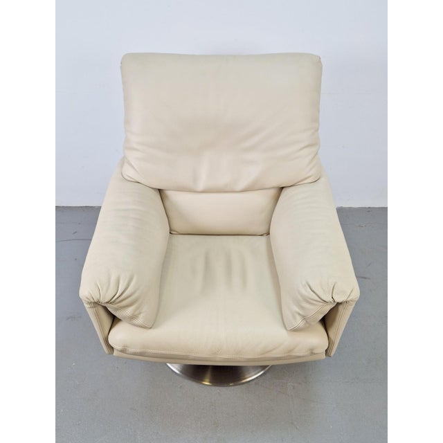 Cece Swivel Chair in Leather from Leolux For Sale - Image 10 of 16