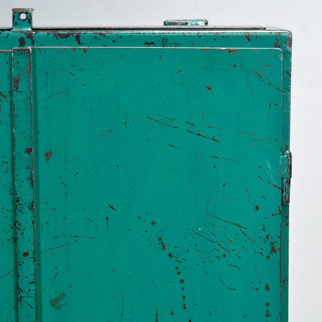 Vintage Industrial Iron Cabinet, 1970s For Sale - Image 12 of 16