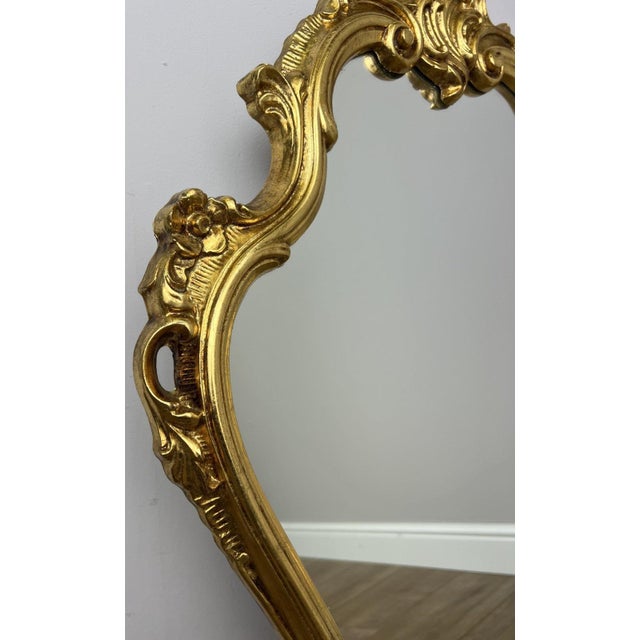 Vintage French Style Ornate Wall Mirror For Sale - Image 4 of 13