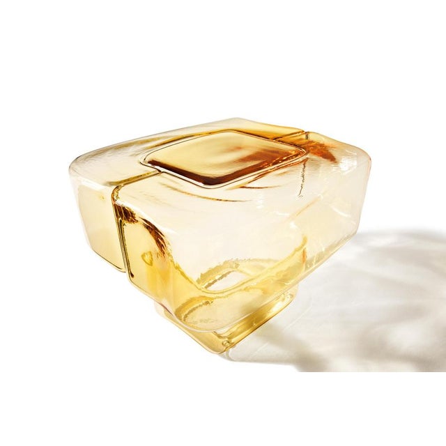 Gold Tangelder Fluid Joinery Glass Side Table by Linde Freya for Cassina For Sale - Image 8 of 17