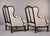 Wood Vintage Louis XV-Style Carved Wingback Chairs With New Upholstery - Pair For Sale - Image 7 of 11