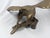 Mid 20th Century Vintage Solid Brass Eagle Sculpture on Branch Pedestal Base, 19" Wingspan For Sale - Image 5 of 14