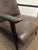 Wood Dinasty Leather Chairs - Pair. For Sale - Image 7 of 8