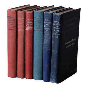 Rep. Edwin W. Higgins u.s. Congressional Directory Set, 6 Vols. 1908-1935