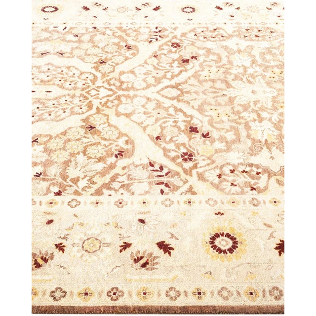 Solo Rugs Vintage Traditional Hand Knotted Wool Area Rug, Brown - 5'10" X 8'9" For Sale - Image 4 of 9