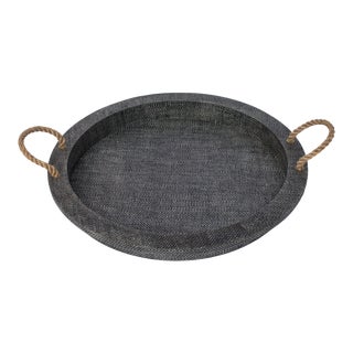 Regina Andrew Aegean Serving Tray in Grey For Sale