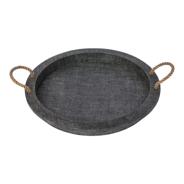 Regina Andrew Aegean Serving Tray in Grey For Sale