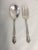 Elegant Vintage Rose Pattern Silver Plated Set Of 2 Serving Utensils Makes Mark Reads "Wm Rogers Mfg Co. Extra Plate...