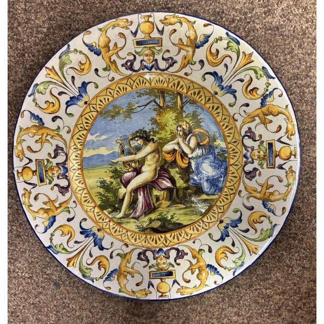 Large Plates by Gaetano Battaglia, 1880s, Set of 2 For Sale - Image 5 of 7