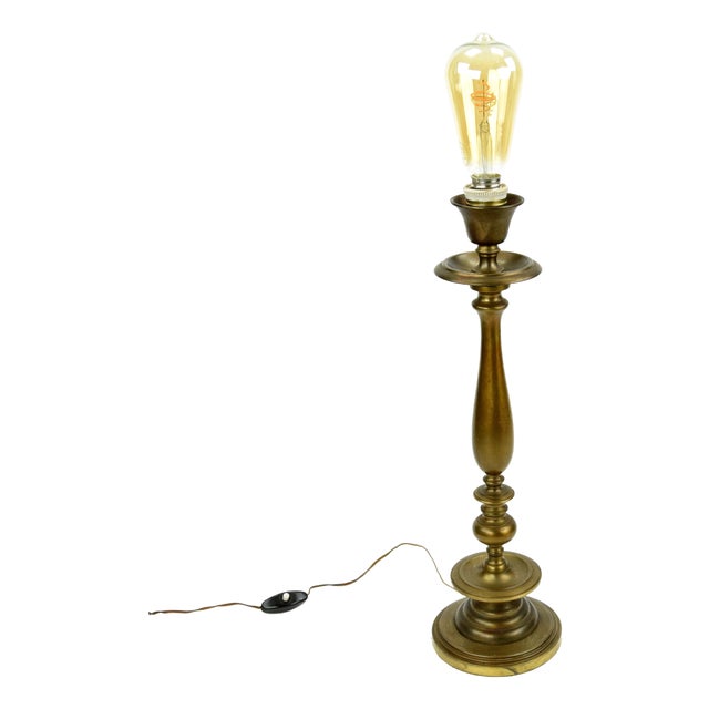 Mid-Century Brass Table Lamp For Sale