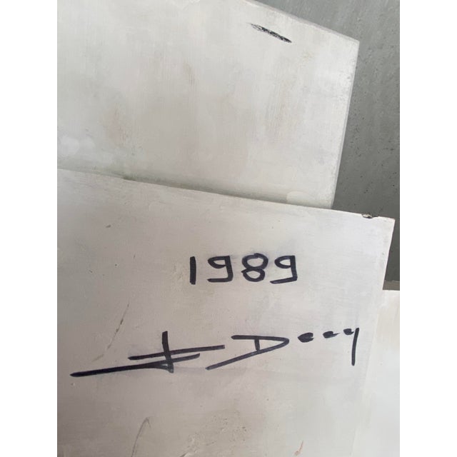 1980s Abstract Wall Sculpture Composition 89 by François Decq, 1989 For Sale - Image 5 of 6