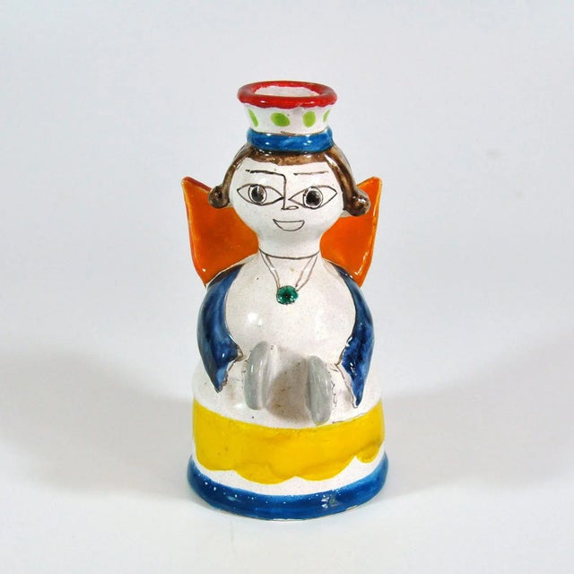 Desimone Figural Angel With Cymbals Candle Holder For Sale In Dallas - Image 6 of 6