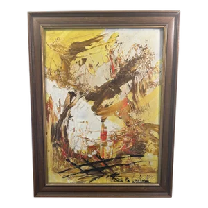 1970s Morris Katz Original Oil Painting