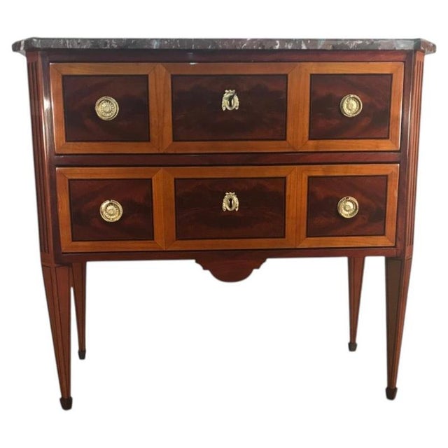 Louis XVI French Mahogany Chest of Drawers, 1780 For Sale - Image 13 of 13