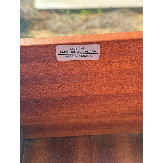 Red Vintage Mobican Danish Rosewood Lowboy Dresser For Sale - Image 8 of 8