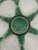 1920s Antique 1920s French Longchamp Majolica Green and White Oyster Plate For Sale - Image 5 of 14