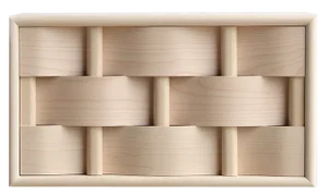 Weave Bedside Table in Birch Wood by Dahlén Lukas