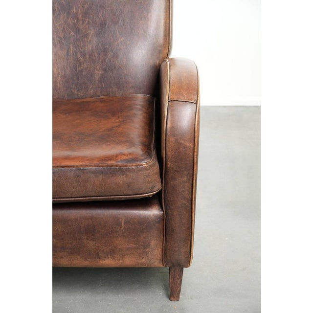 Club Chair in Sheepskin Leather For Sale - Image 9 of 15