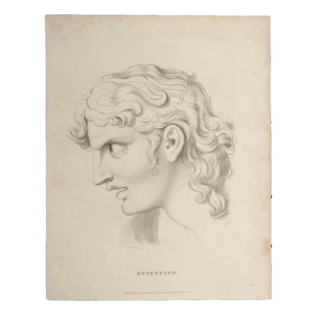Thomas Holloway, Attention, Original Etching, 1810 For Sale