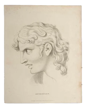 Thomas Holloway, Attention, Original Etching, 1810