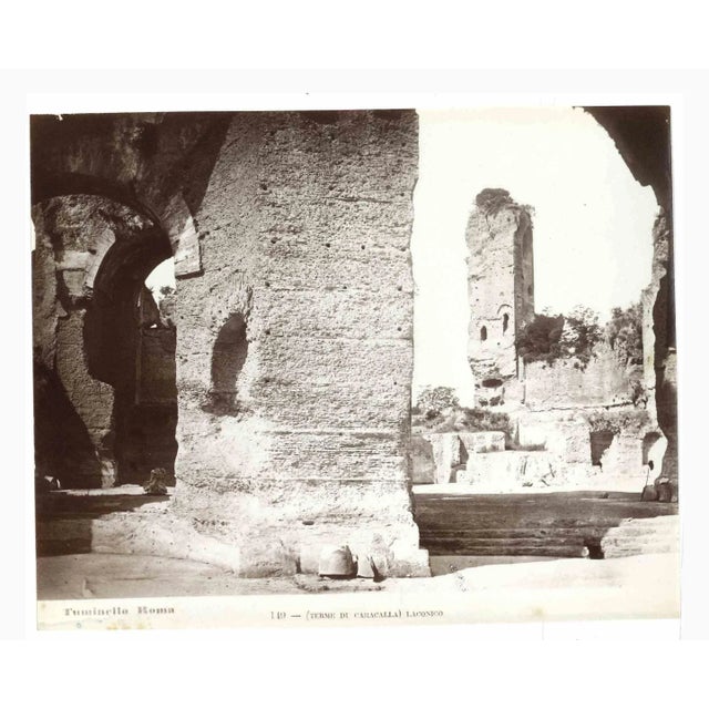 Baths of Caracalla is a vintage photograph realized by Ludovico Tuminello in the early 20th Century. Titled on the lower....