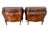 Pair of Italian, Venetian, Walnut Bombé Commodes with dramatic serpentine fronts and sides. The Bombé commode emerged in...