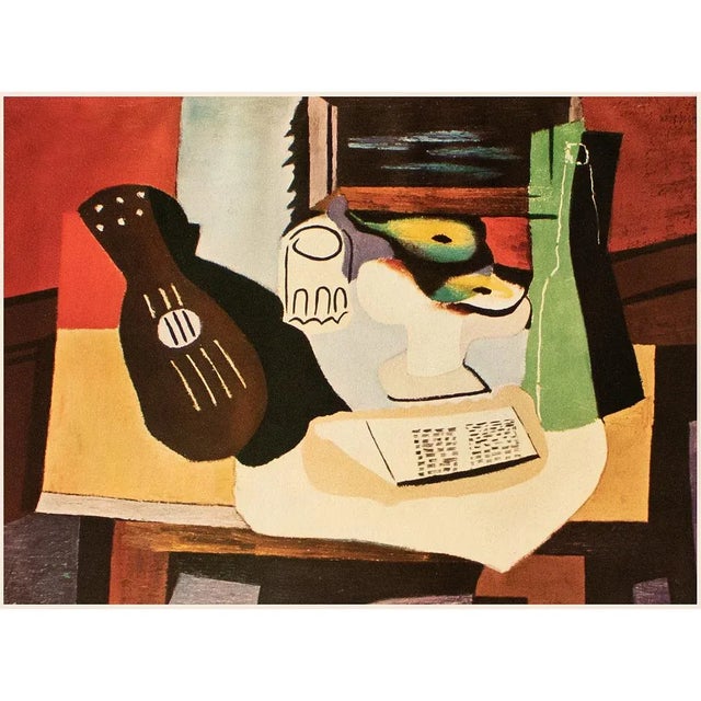1954 After Pablo Picasso "Fruit Bowl and Guitar", First Limited Edition Offset Lithograph For Sale - Image 13 of 13