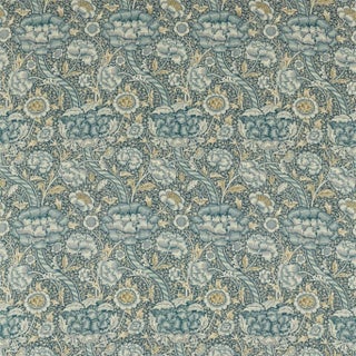 Morris & Co Wandle Fabric in Blue/Stone - a Sample For Sale